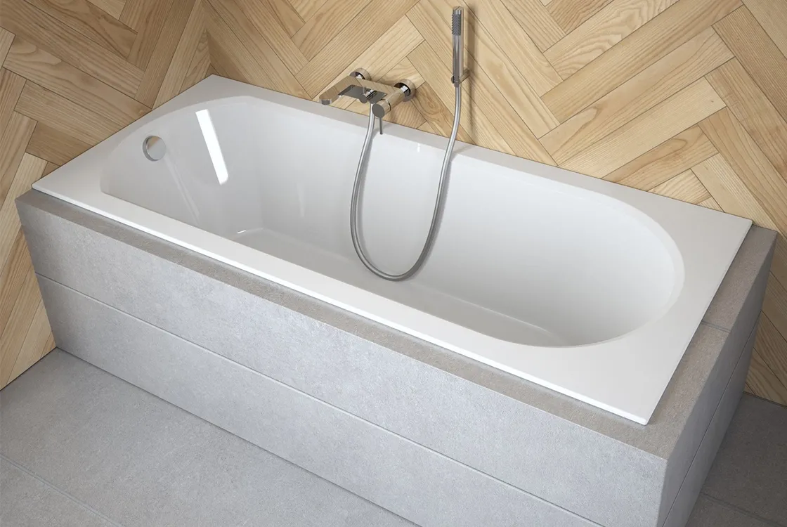 Ванна акриловая BESCO INTRICA SLIM 150х75 (соло) без ног Фото - 1