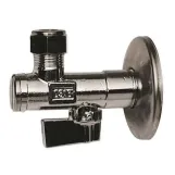 Кран кутовий з фільтром для сантехприладів BIANCHI Ø1/2" х 3/4" (027230405X)