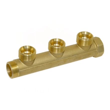 Колектор BIANCHI Ø3/4" х 3 х 3/4" ЗР  латунь  ADZ brass  I=50 мм