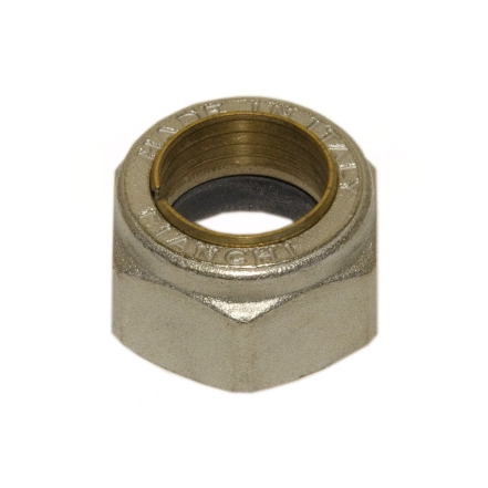 Гайка з кільцем Bianchi Ø15 х 1/2" нікель (215GN4250G)