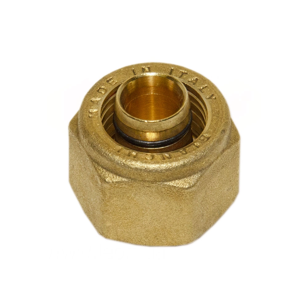 Гайка с ниппелем Bianchi Ø16 х 2,0 х 1/2" латунь (2190000403)