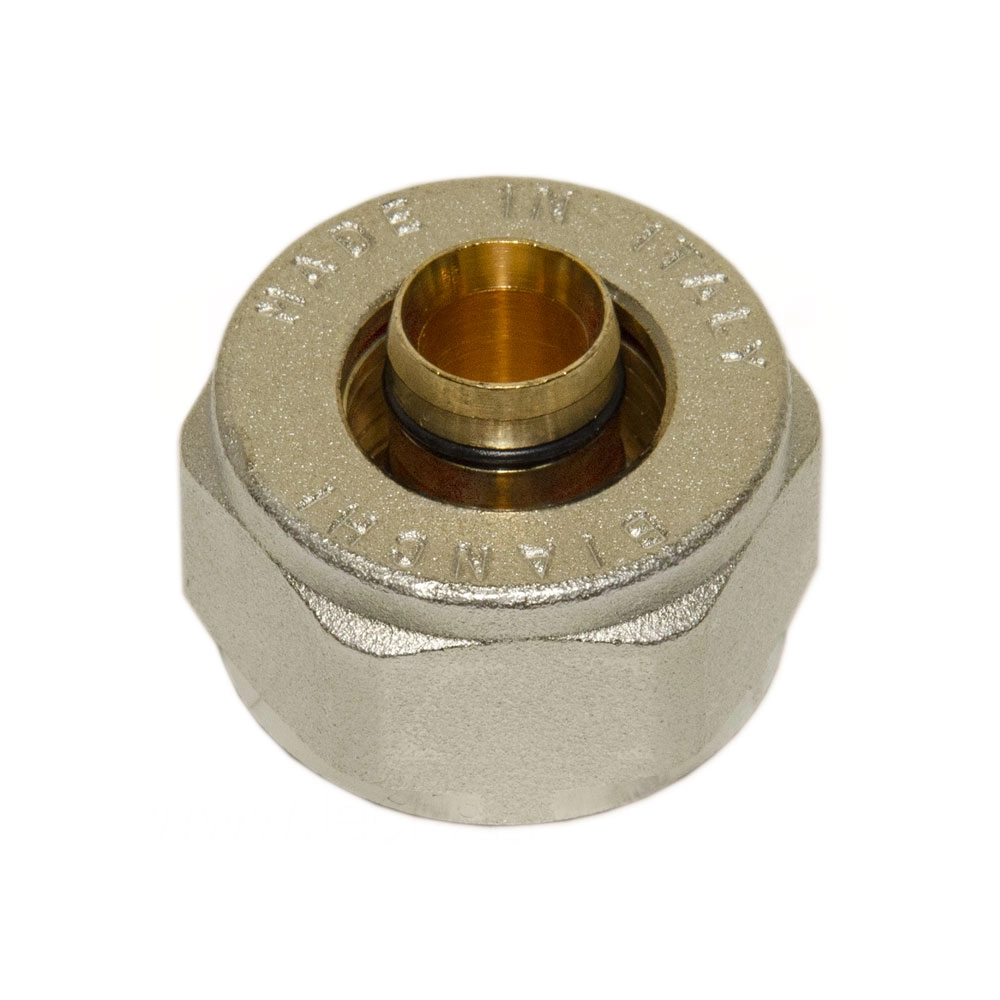Гайка с ниппелем Bianchi Ø16 х 2,0 х 3/4" никель (219EC00503)