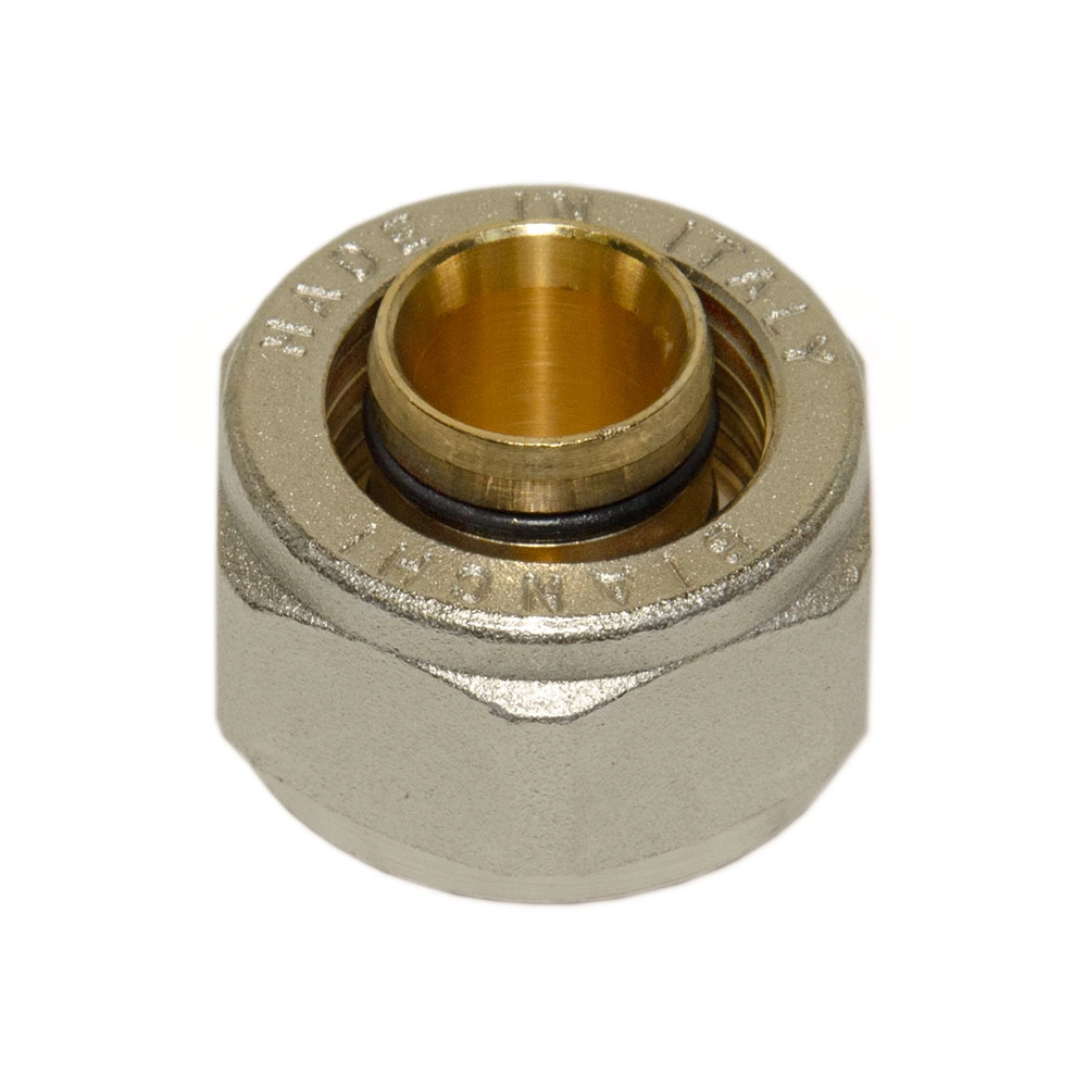 Гайка з ніпелем Bianchi Ø20 х 2,0 х 3/4" (м.п.) нікель (219EC0050A)