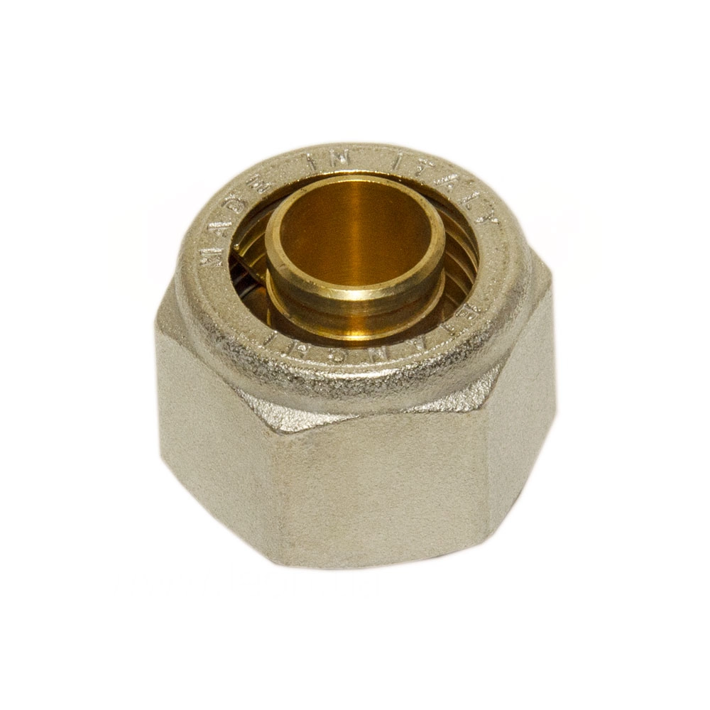 Гайка с ниппелем Bianchi для Pex Ø16 х 2,0 х 1/2" никель (2200N00403)