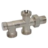 Нижній блок  Ø1/2" для комплекту нижнього підключення радіатора BIANCHI (3854000400)