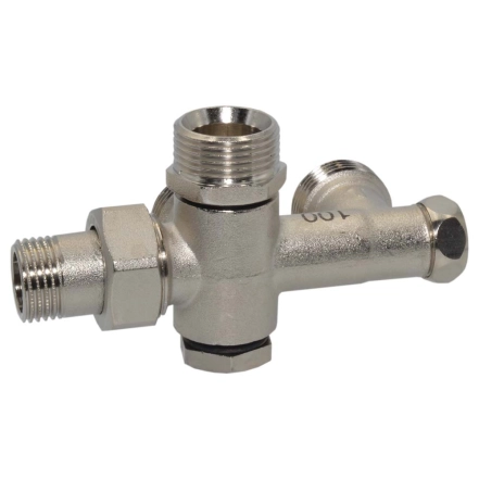Нижний блок угловой Ø1/2" для комплекта нижнего подключения радиатора BIANCHI (3856000400)