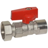 Кран прямий BIANCHI Ø1/2" В х 3/4" В  з накидною гайкою  (red/червоний)  