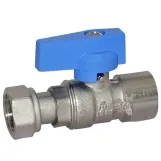 Кран прямий BIANCHI Ø3/4" В х 3/4" В  з накидною гайкою  (blue/синій) 