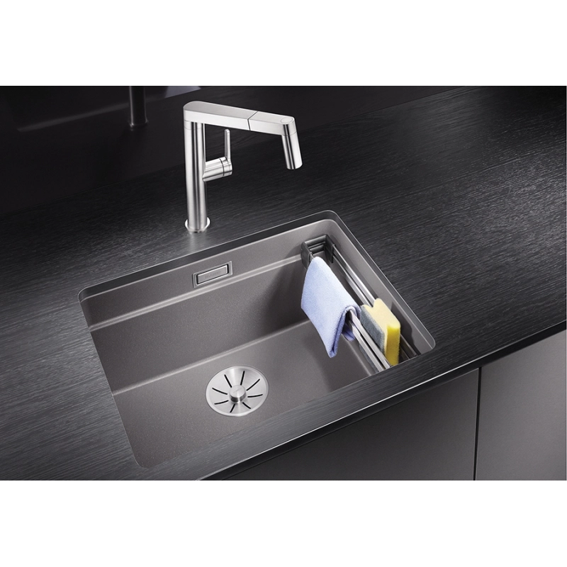 Кухонна мийка Blanco ETAGON 500-U SILGRANIT антрацит (522227) Фото - 3
