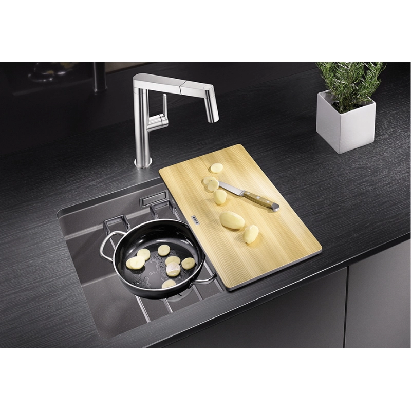 Кухонна мийка Blanco ETAGON 500-U SILGRANIT антрацит (522227) Фото - 4