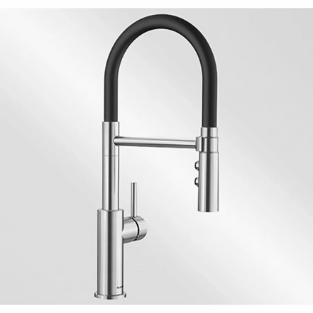 Кухонний змішувач Blanco CATRIS-S Flexo PVD Steel нерж сталь (525792)