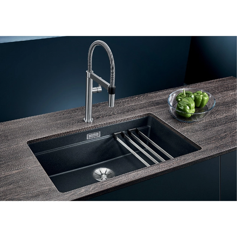 Кухонна мийка Blanco ETAGON 700-U SILGRANIT чорний (525891) Фото - 1