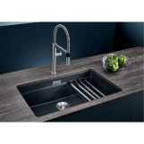 Кухонна мийка Blanco ETAGON 700-U SILGRANIT чорний (525891) Фото - 1