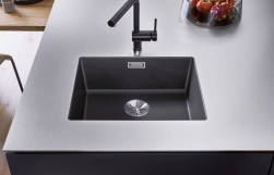 Кухонна мийка Blanco SUBLINE 500-U SILGRANIT чорний (525995) Фото - 3