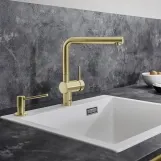 Кухонный смеситель Blanco LINUS PVD satin gold золотой матовый (526683) Фото - 4