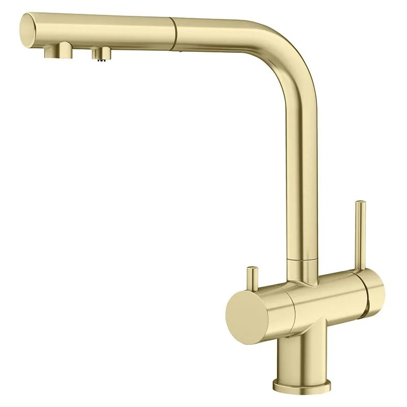 Кухонный смеситель Blanco FONTAS-S II PVD satin gold золотой матовый (526694)