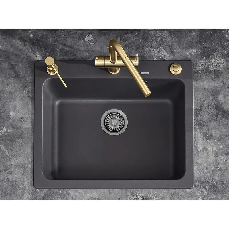 Дозатор рідкого миючого засобу Blanco LATO PVD Steel satin gold золотий матовий (526699) Фото - 5
