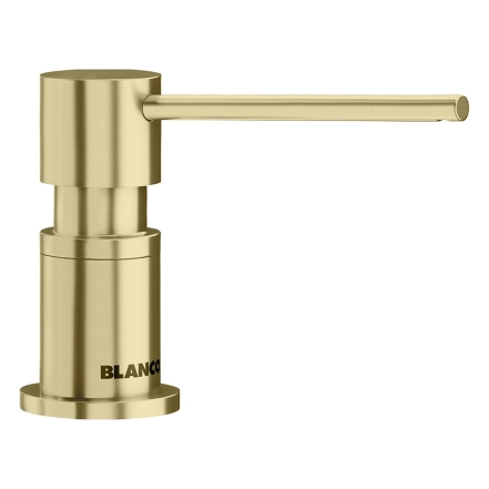 Дозатор жидкого моющего средства Blanco LATO PVD Steel satin gold золотой матовый (526699)