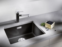 Кухонна мийка Blanco SUBLINE 500-U SILGRANIT вулканічний сірий (527353) Фото - 3