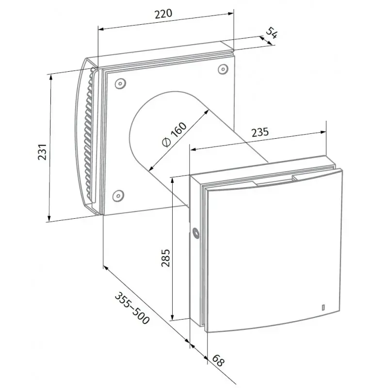 Побутовий рекуператор BLAUBERG Vento Expert A100-1 S10 W V.2 ( 0688187479) Фото - 1