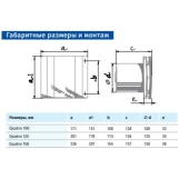 Витяжний вентилятор Blauberg Quatro Hi-Tech 150 Фото - 1