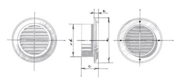 Решетка вентиляционная Blauberg DECOR 125s Фото - 1