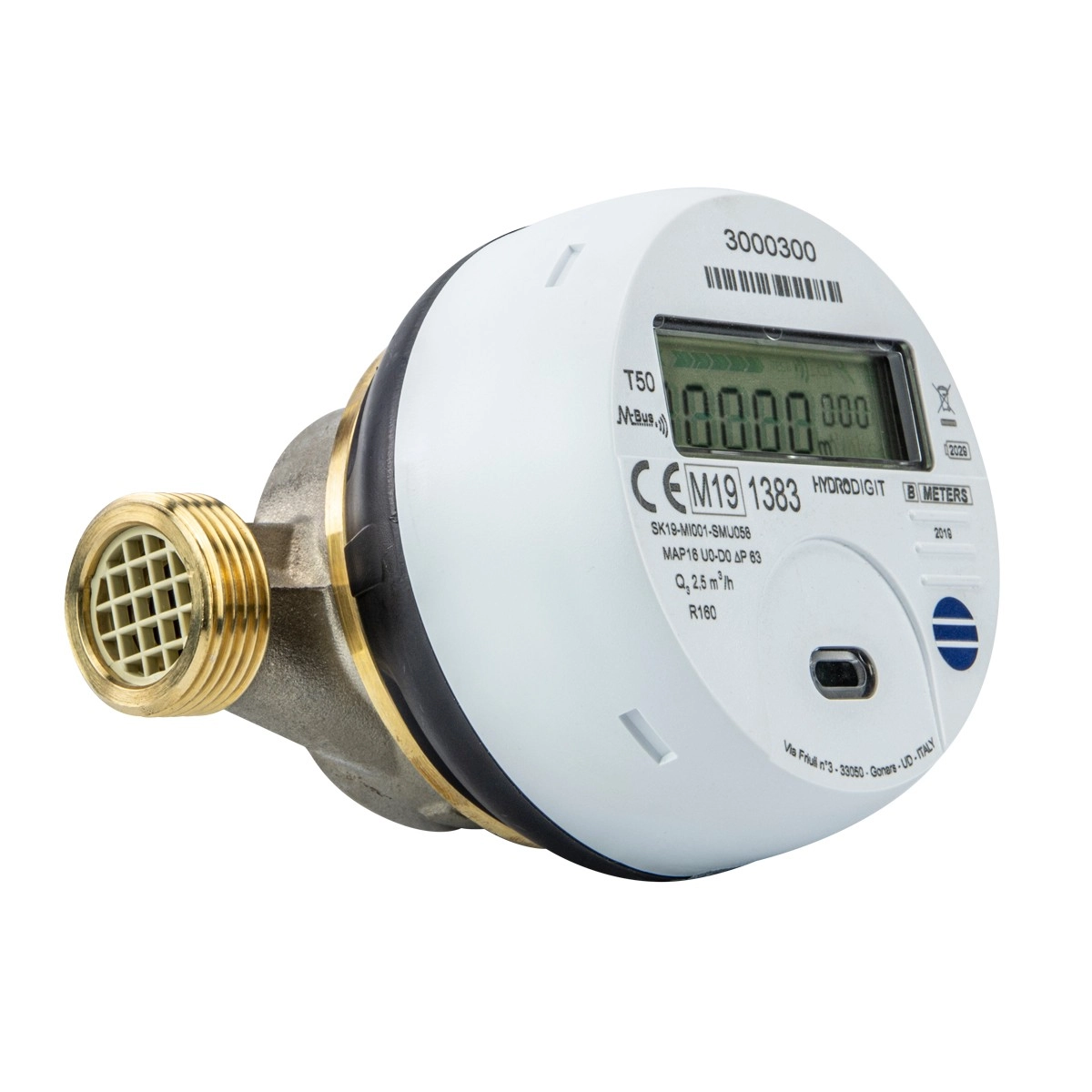 Цифровий лічильник води B METERS HYDRODIGIT-S1 R250 ( Lora/Mbus) Ø1/2" ХВ (HYDRIDIGIT)