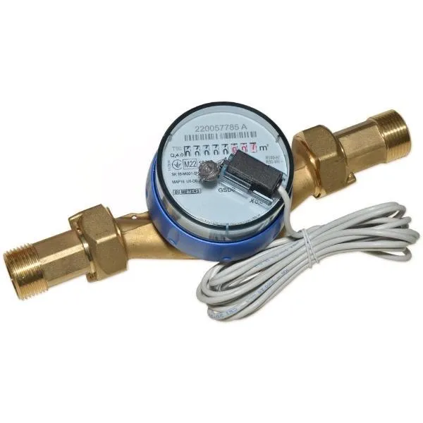 Счетчик воды с импульсным датчиком B Meters GSD8-R Ø3/4"  ХВ 0°С-50°С (L=130 мм Qn=4 м³/ч) (P8A0RF24CSDIV0)