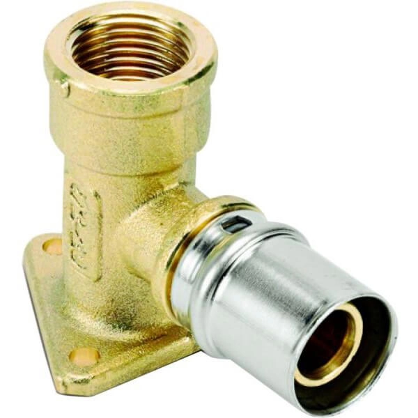 Колено настенное (пресс) Idrosanitaria Bonomi Ø20 х 3/4" В (40542006)