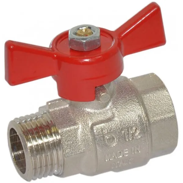 Кран шаровой Idrosanitaria Bonomi TAMIGI Ø1/2" ВНPN40 -10°C/+120°C "бабочка" (76070004R)