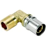 Колено с наружной резьбой (пресс) Idrosanitaria Bonomi Ø20 х 3/4" Н (40532006)