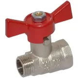 Кран шаровой Idrosanitaria Bonomi TAMIGI Ø3/8" ВН PN40 -10°C/+120°C "бабочка"(76070003R)