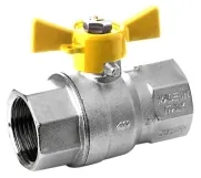 Кран газовий кульовий Idrosanitaria Bonomi MISSUORI GAS Ø1" ВВ "метелик" (79520008)
