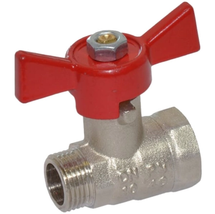 Кран кульовий Idrosanitaria Bonomi TAMIGI Ø3/8" ВЗ PN40  –10°C/+120°C "метелик"(76070003R)
