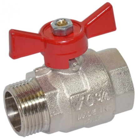 Кран кульовий Idrosanitaria Bonomi TAMIGI Ø3/4" ВЗ PN40  –10°C/+120°C "метелик" (76070006R)