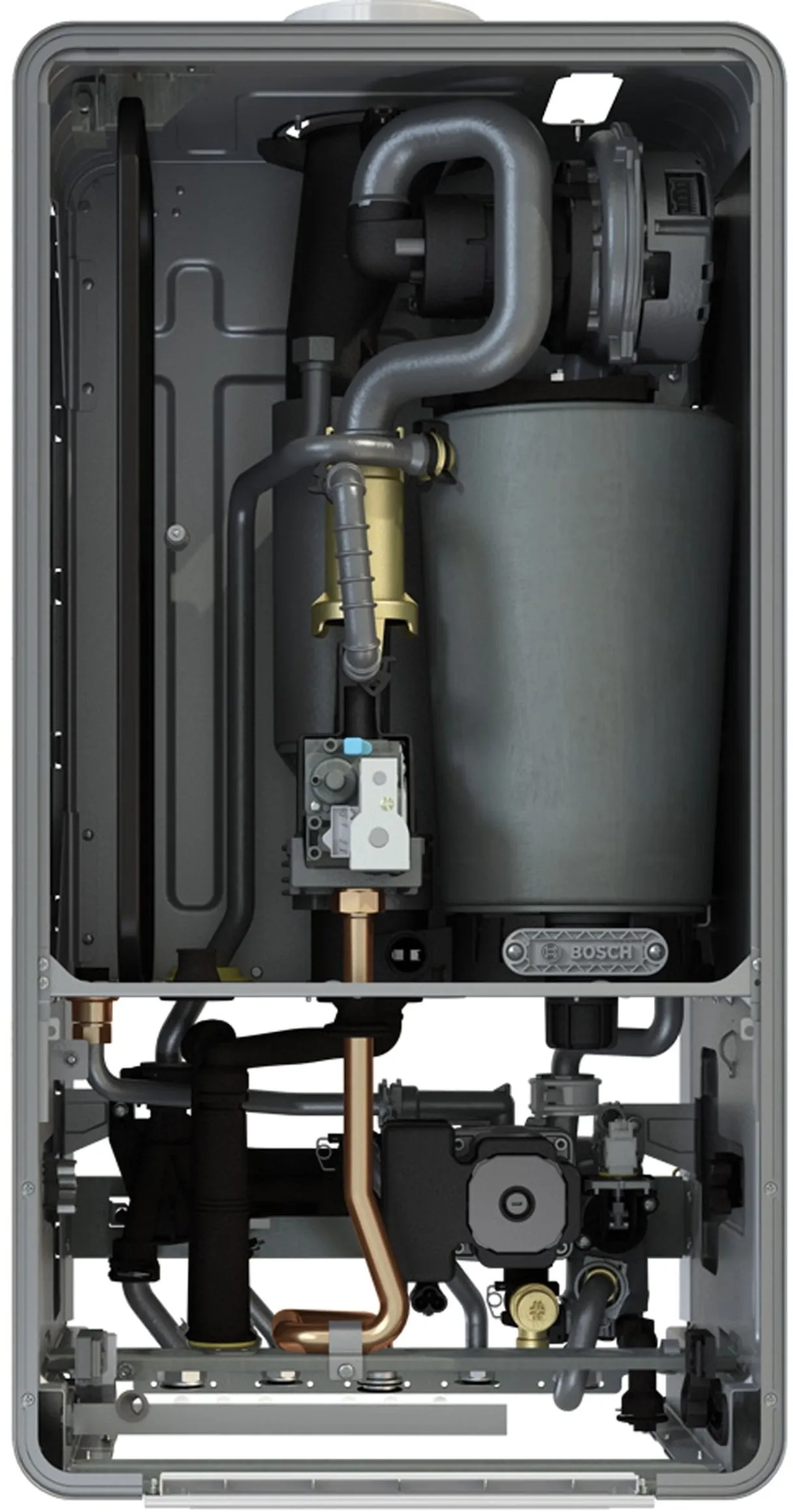 Котел газовый Bosch Condens 7000 W GC 7000 iW 24 PB конденсационный одноконтурный 24кВт черный Фото - 1