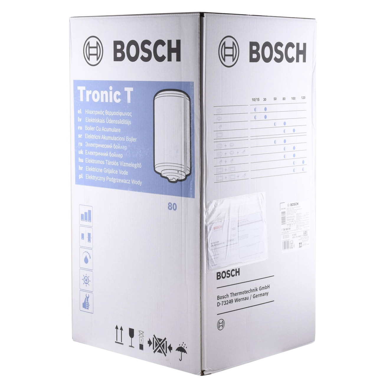 Водонагрівач електричний Bosch Tronic 2000 T TR2000T 80 B / 80л, 2000W Фото - 4