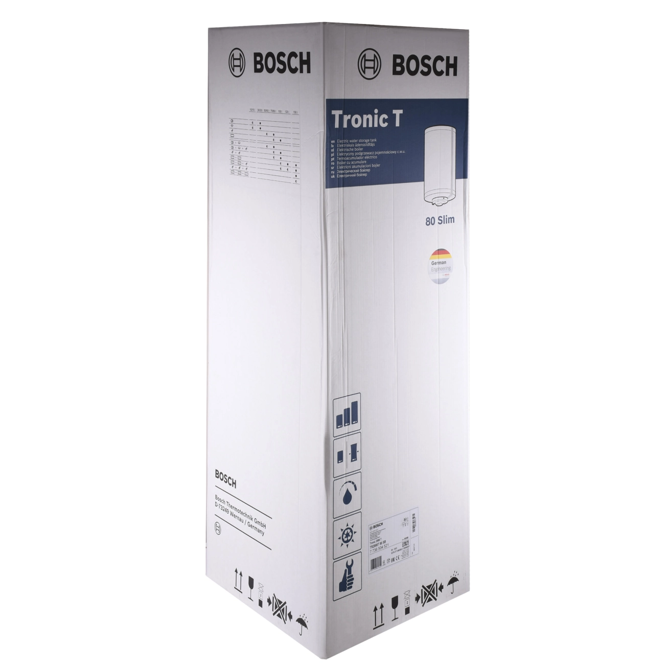 Водонагрівач електричний Bosch Tronic 2000 TR 2000 T 80 SB / 80л, 2000W, Slim Фото - 4