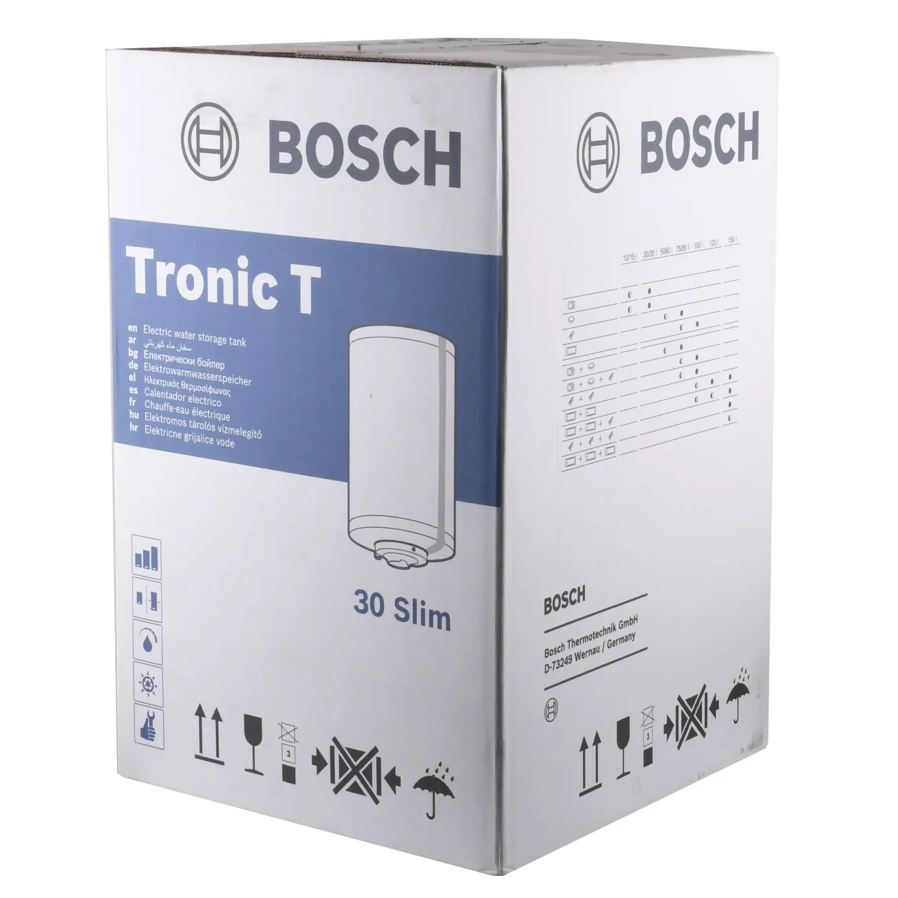 Водонагрівач електричний Bosch Tronic 2000 TR 2000 T 30 SB / 30л, 1500W, Slim Фото - 1