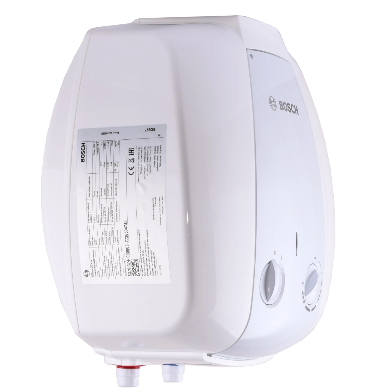 Водонагреватель электрический Bosch Tronic 2000 TR 2000 10 B/10л 1500W (над мойкой) Фото - 1