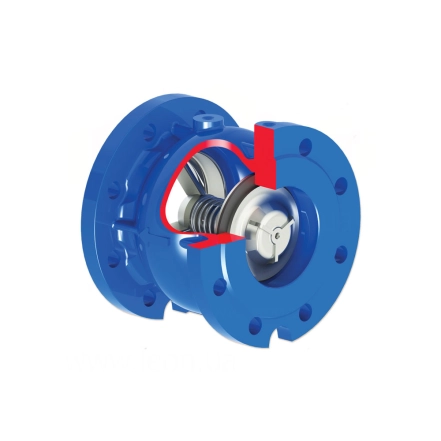 Фланцевий шаровий зворотний клапан Brandoni NBR F5.000 DN80 PN16 (F5.00008016A)