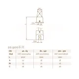 Шток-подовжувач Brandoni для засувки серії 20.900 (DN80÷150)  L=1000 мм (AMF.1000X16X21) Фото - 1