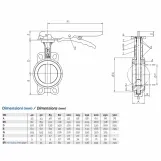 Фланцева засувка Brandoni "Butterfly" J9.000 EPDM DN200 (J9.000200L16) Фото - 3