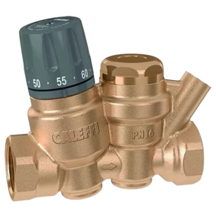 Термостат для контуров рециркуляции ГВС Caleffi Ø1/2" 35÷60 °C 10 bar (116140)