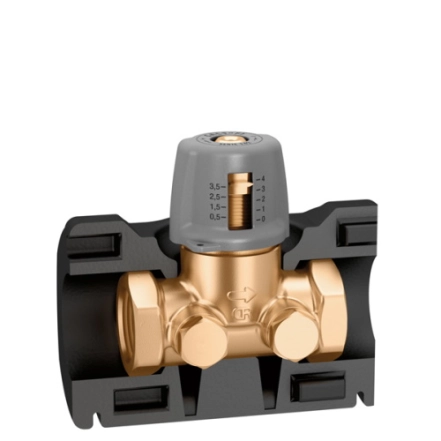 Клапан-отсекатель с предварительной настройкой Caleffi Ø1/2" (без изоляции)