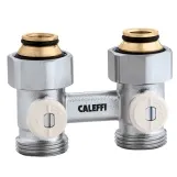 Кран нижнього підключення сталевого радіатора Caleffi Ø3/4" x 3/4" прямий (301050)