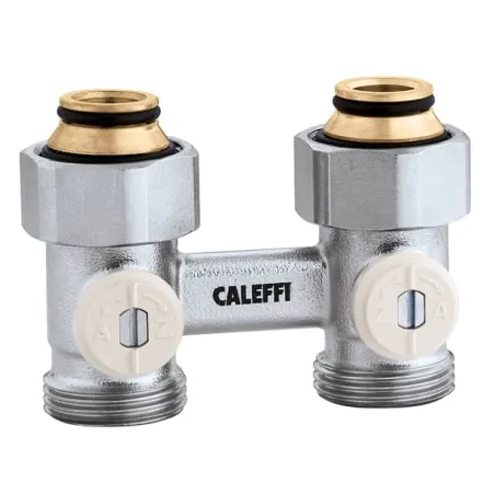 Кран нижнього підключення сталевого радіатора Caleffi Ø3/4" x 3/4" прямий (301050)