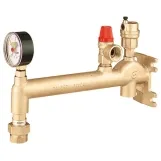 Настенная группа безопасности котла в сборе Caleffi Ø3/4" 50 kW 110°C