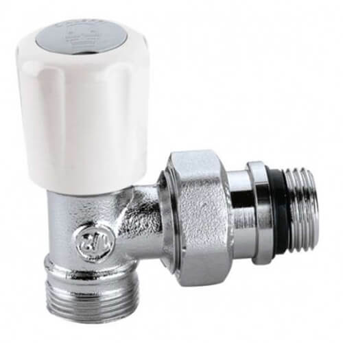 Кран-термостат радіаторний універсальний  М23 х 1,5 x 1/2"  кутовий  10 bar  Caleffi (338402)
