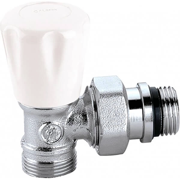 Кран радиаторный Caleffi М23 x 1,5 х 1/2" угловой 10 bar (340402)